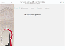 Tablet Screenshot of jramosrestauracion.com